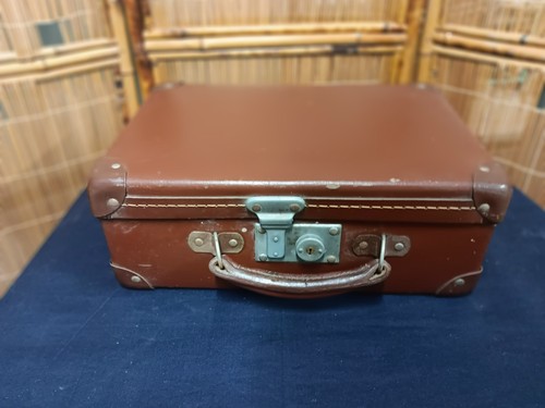 Small vintage brown - small, suitcase