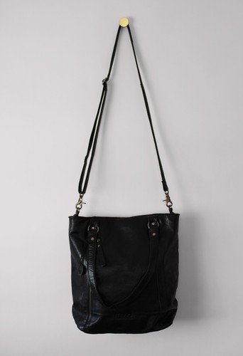 90s vintage black real leather - vintage,