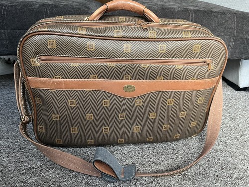 Vintage texier leather luggage - texier,