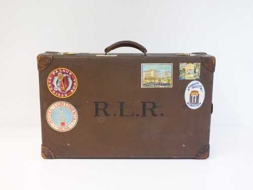 Vintage travel trunk suitcase - vintage,