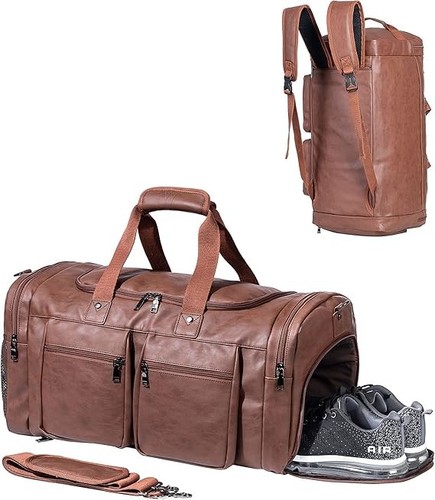 Waterproof leather weekender - leather,