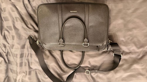 Coach black leather briefcase - coach,