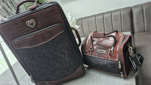 Brighton black brown croc - brighton, black/brown
