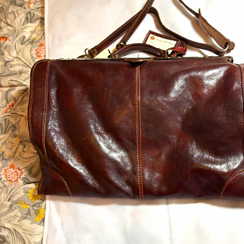 Brown leather vintage - brown, vintage/retro