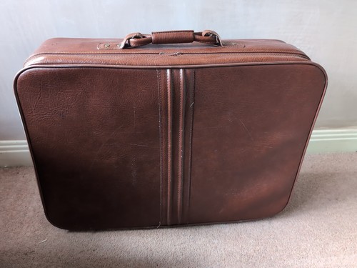 1980s suitcase brown 57 - 1980s, x