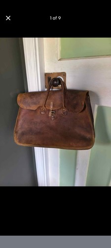 Vintage leather luggage - leather, bag