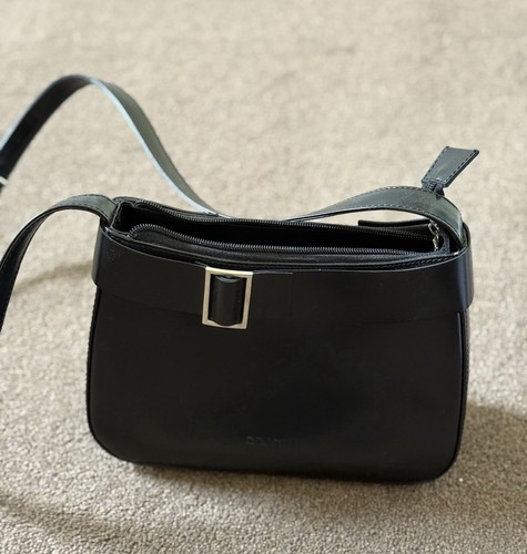 Leather black bag - leather,
