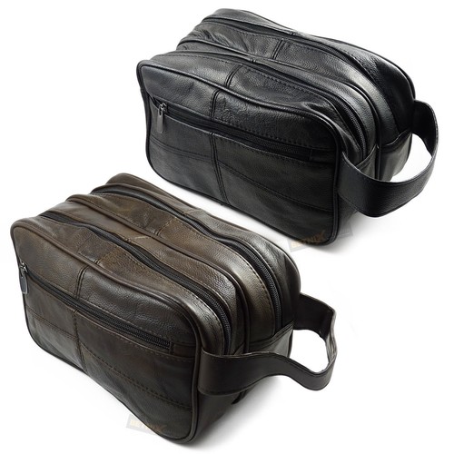 Quality leather wash bag - quality,
