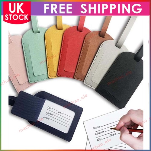 Leather suitcase luggage tags - suitcase,