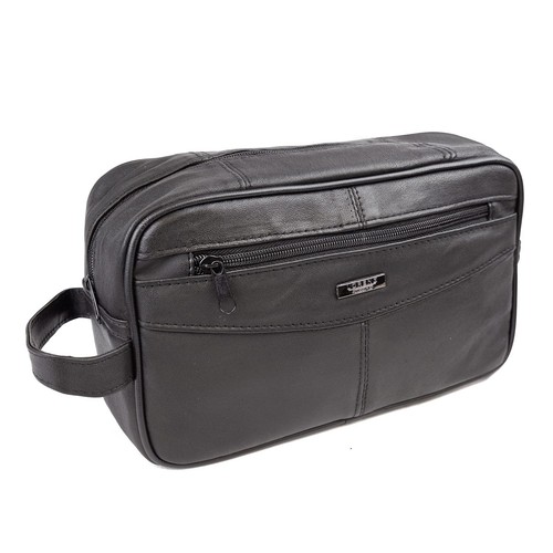 Mens real leather - leather, wash