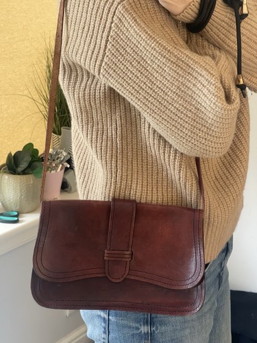 Lovely vintage brown real - vintage,