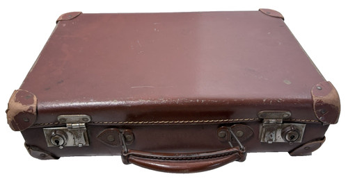 Vintage brown suitcase - vintage,