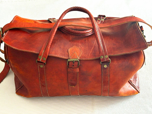 Tan leather vintage - ,