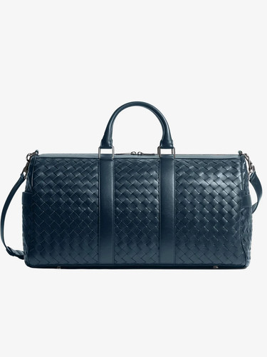 Handmade denim woven leather - denim,