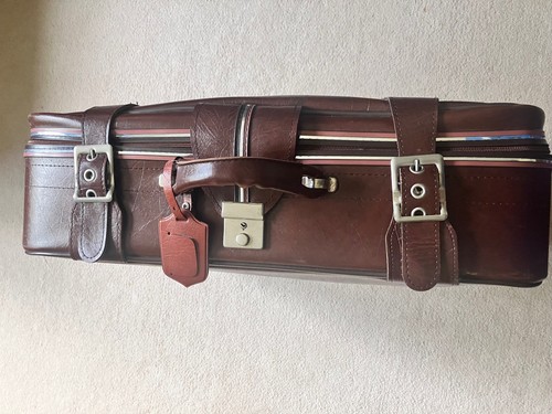 60cm vintage brown leather - brown,