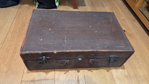 Vintage suitcase travel case - travel,