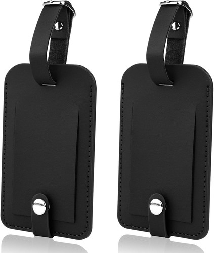 Pcs luggage tags leather - 2,