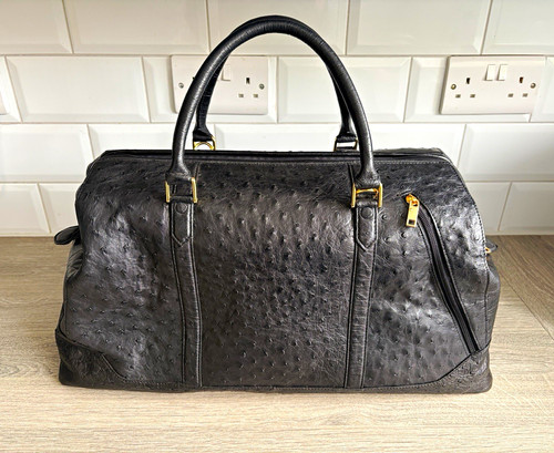 Genuine ostrich skin travel - genuine,