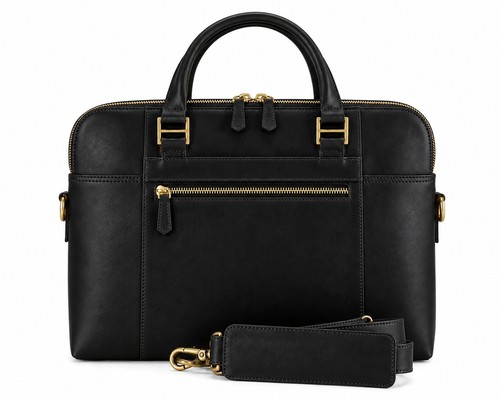 Genuine leather black - leather, /