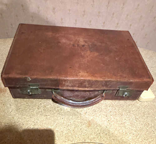 Brown leather hard - leather,