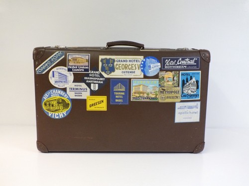 Vintage travel trunk suitcase - trunk,