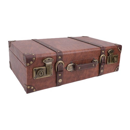 Old wooden suitcase - old,